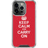 Keep Calm and Carry On iPhone 16 Pro Clear Case